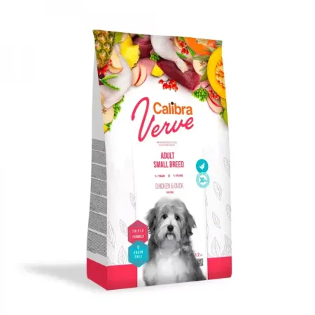 Calibra Dog Verve GF Adult Small kurczak, kaczka 1,2kg